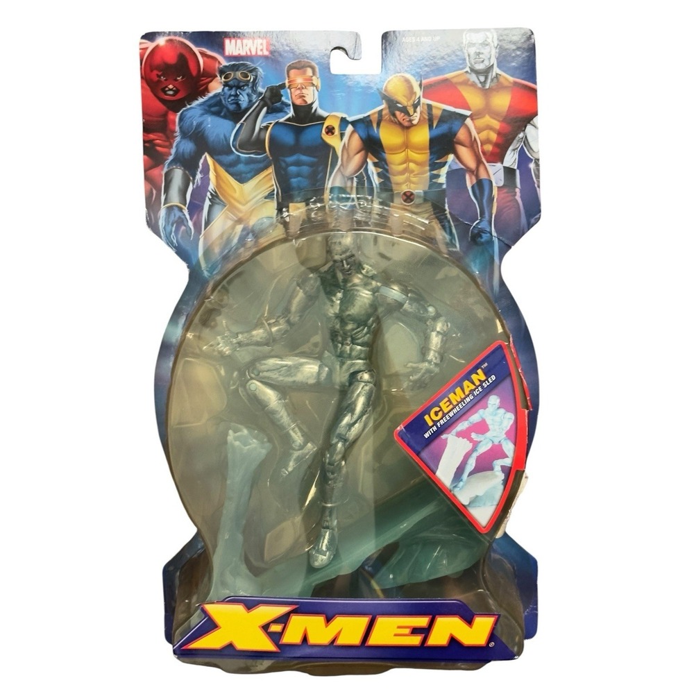 Hasbro X-men Iceman W/ Freewheeling Ice Sled Action Figure Marvel‎ Legends READ